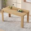 Esszimmertisch,Zeitgemäßer Esstisch, Robuster Esstisch, Tisch mit vier Beinen,Eichenholztisch, Rechteckiger Esstisch, Kaffee-Freizeittisch, Modern einfacher Esstisch, Eichefarben Bild 3