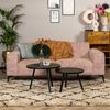Bronx71 Design Sofa Vegas 2,5-Sitzer Chenille rosa Bild 2