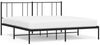 vidaXL Bettgestell mit Kopfteil Metall Schwarz 180x200 cm 352484 Bild 2