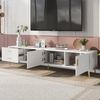 REDOM TV-Schrank (für 75-Zoll-Fernseher, Lowboards,Entertainment-Center) TV-Board mit großem Stauraum, belastbar bis 50kg, Weiß Bild 5