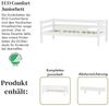 Hoppekids Einzelbett ECO Comfort Kinderbett, Kiefer Massivholz, Jugendbett inkl. Rollrost, 70x160 cm, wahlweise in verschieden Farben/ Matratze/ Absturzsicherung Bild 4