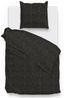 Zo! Home Cotton Bettwäsche 155x220 cm Lino Midnight Black schwarz meliert uni Bild 5