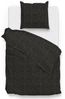 Zo! Home Cotton Bettwäsche 155x220 cm Lino Midnight Black schwarz meliert uni Bild 4