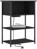 vidaXL Nachttisch Schwarz Eichen-Optik 55 x 31 x 76 cm Holzwerkstoff 859500 Bild 3