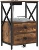 vidaXL Nachttisch mit Speicher 2 pcs Geräucherte Eiche 40 x 31 x 60 cm 859565 Bild 3