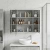 vidaXL Badezimmerspiegelschrank Beton Grau 73,5 x 16 x 62,5 cm 889170 Bild 4