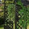Rosenbogen Schwarz + Türen Spalier Rankhilfe Gitter Holz Pergola Garten Torbogen Bild 4