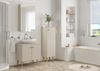 Badezimmermöbel Spiegelschrank Waschtisch Badschrank Set Taupe-Kiesel V-90.59F-02 Bild 3