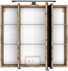 LED- Spiegelschrank 70 cm MANLY-03 Wotaneiche Nb. B/H/T: 70/64/20 cm Bild 2