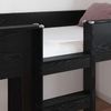 vidaXL Etagenbett für Kinder Schwarz Eichen-Optik 75 x 190 cm 3410468 Bild 3