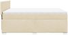 vidaXL Boxspringbett mit Matratze Creme 140x200 cm Stoff 3285909 Bild 5