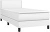 vidaXL Boxspringbett mit Matratze Weiß 100x200 cm Kunstleder 3141048 Bild 3