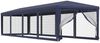 vidaXL Partyzelt mit 10 Mesh-Seitenwänden Blau 3x12 m HDPE 319247 Bild 2