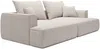 Vente-unique - Sofa 4-Sitzer – tiefe Komfortsitzfläche – Cord – Beige – PINETA Bild 3