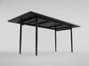 Esszimmertisch MARIA 160x80cm graue Keramikplatte mit nordic style Tischgestell : Grau Bild 2