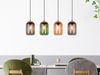 LED Pendelleuchte Lampenschirme bunt aus recyceltem Glas, Breite 90cm Bild 5