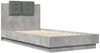 vidaXL Bettgestell mit Kopfteil Betongrau 90x190 cm Holzwerkstoff 3209971 Bild 3