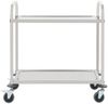 vidaXL 2-Stufiger Servierwagen 96,5 x 55 x 90 cm Edelstahl 50912 Bild 2