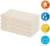 Lavea 4er Set Handtuch 50x100 cm, Frottierserie Elena, Creme Bild 2