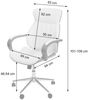 Mendler 'HWC-H39' Chefsessel Drehstuhl, Bugholz Walnuss-Optik / Kunstleder schwarz, FSC®-zertifiziert Bild 5