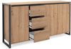 Sideboard >Arvada< in Artisan Eiche aus MDF - 160x88x40cm (BxHxT) Bild 3