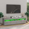 vidaXL TV-Schränke 2 Stk. mit LED-Leuchten Betongrau 75x35x40 cm 804400 Bild 3