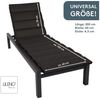 LILENO HOME Liegenauflage perfekt für Strandliege, Sonnenliege Auflage, Gartenliege Auflage, (1er Set), 1er Set Polster Auflage für Rollliegen Anthrazit, Sitzpolster waschbar Bild 2
