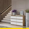 Furnica Kommode GABRIEL 6 Schubladen - Votan Eiche H70cm B100cm T33cm Bild 2