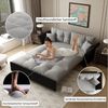 Celya Schlafsofa 203 cm ausziehbar, 3-in-1 Konvertibles, mit Tufting und 2 weichen Kissen, Ideal für Wohnzimmer, Schlafzimmer oder kleine Räume Bild 4