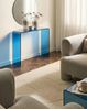 Konsolentisch KENDALL Sicherheitsglas Blau Bild 3
