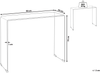 Konsolentisch KENDALL Sicherheitsglas Blau Bild 2