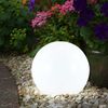 3x LED Solarleuchte, Kugel weiß, DM 15 cm, H42,5 cm Bild 3