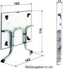 Sieger Boulevard-Klapptisch Boulevard-Klapptisch klappbar, Stahl Graphit 95 x 73 x 140 cm Bild 2