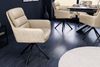 riess-ambiente Polsterstuhl BIG GEORGE beige/schwarz-Echtleder, Microfaser, Armlehne, 360° drehbar (Einzelartikel, 1 St), gepolsterter Drehstuhl - ideal für Wohn-, Arbeits-, Esszimmer & Küche Bild 3