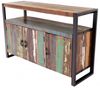 Kommode Retro 140x90x45 aus recyceltem Mangoholz Bild 2