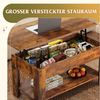 WLIVE Couchtisch Höhenverstellbar und Ausziehbar, Couchtisch Holz mit Stauraum (Wohnzimmertisch für Wohnzimmer, Büro, 1 Tisch), 98 x 48 x 46 cm Bild 3