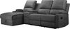 Home affaire Ecksofa Napori Multimediasofa, 3er Kinosessel XXL, L-Form, Kinosofa mit Relaxfunktion, Getränkehalter, Staufach und Staukasten Bild 4