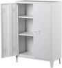 Metallschrank Oripää 110x75x33 cm Weiß [en. casa] Bild 3