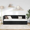 vidaXL Eckbettgestell mit Kopfteil Schwarz 80 cm x 200 cm Samt 42016251 Bild 3