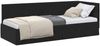 vidaXL Eckbettgestell mit Kopfteil Schwarz 80 cm x 200 cm Samt 42016251 Bild 2