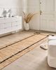 Teppich GONDIA Schwarz Beige 80 x 300 cm Jute Bild 3
