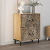 vidaXL Beistellschrank 60x33x75 cm Massivholz Mango 358238 Bild 3