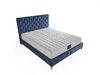 Schlafzimmer-Set "Lona" – Bett mit Bettkasten und Matratze , Nachttisch, Hocker-Blau Bild 3