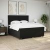 vidaXL Boxspringbett mit Matratze Schwarz 200x200 cm Stoff 3292890 Bild 4