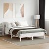 vidaXL Massivholzbett ohne Matratze Weiß 140x190 cm Kiefernholz 842663 Bild 3
