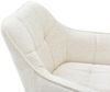 CLP 2er Set Esszimmerstuhl Scott I Samt oder Stoff I Sessel mit Metallgestell I,creme Stoff Bild 5