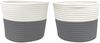 vidaXL Aufbewahrungskörbe 2 Stk. Grau und Weiß Ø24x18 cm Baumwolle 358453 Bild 4