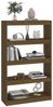 vidaXL Bücherregal/Raumteiler Honigbraun 80x30x135,5 cm Kiefernholz 808196 Bild 4