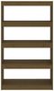 vidaXL Bücherregal/Raumteiler Honigbraun 80x30x135,5 cm Kiefernholz 808196 Bild 5