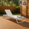 CLP Sonnenliege Tropic. Elegante Liege für Garten, Terrasse & Pool,weiß Bild 2